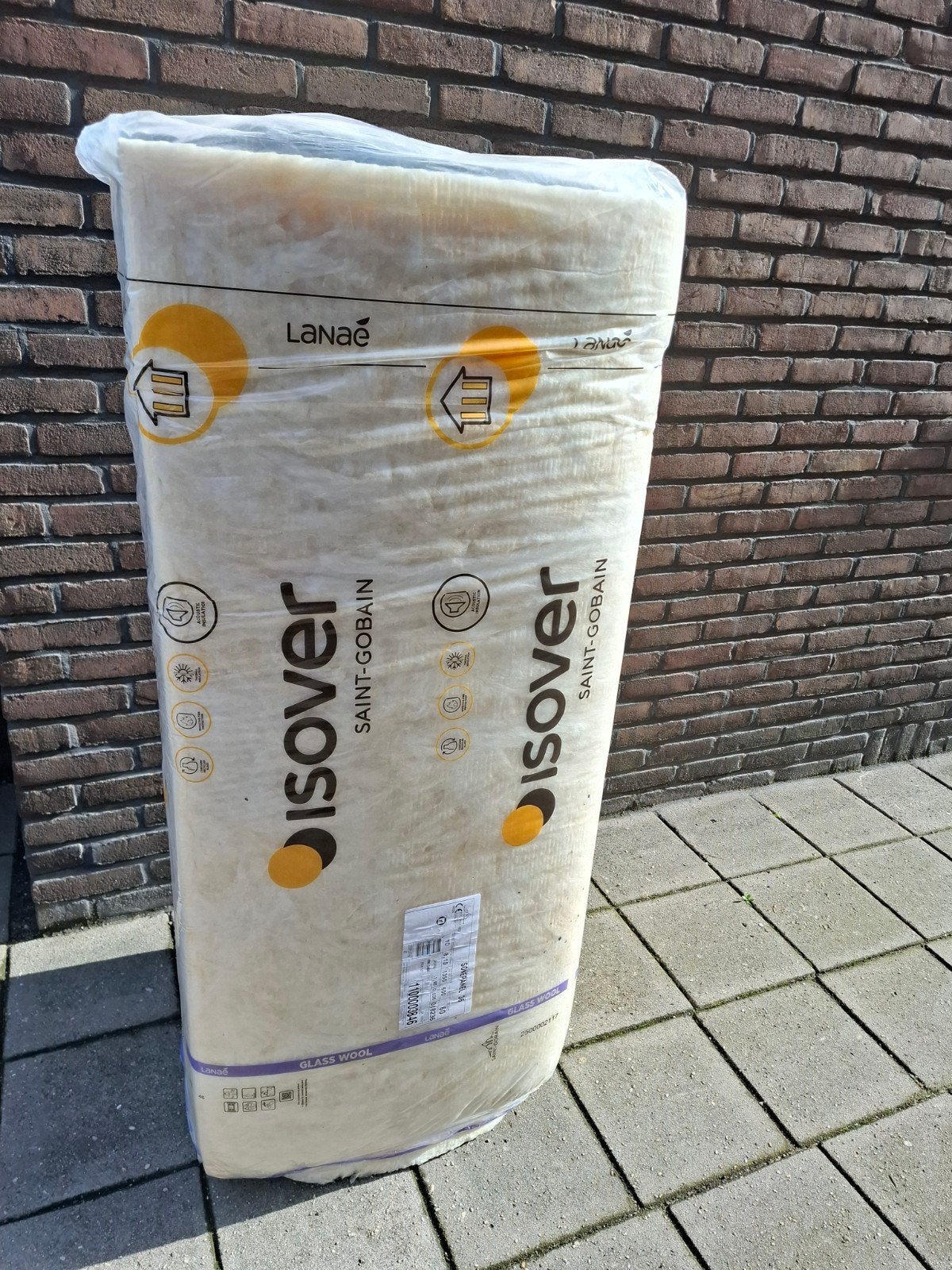 ISOVER Sonepanel  Glaswol Isolatie, Ophalen, 4 tot 8 cm, Dakisolatie, Nieuw
