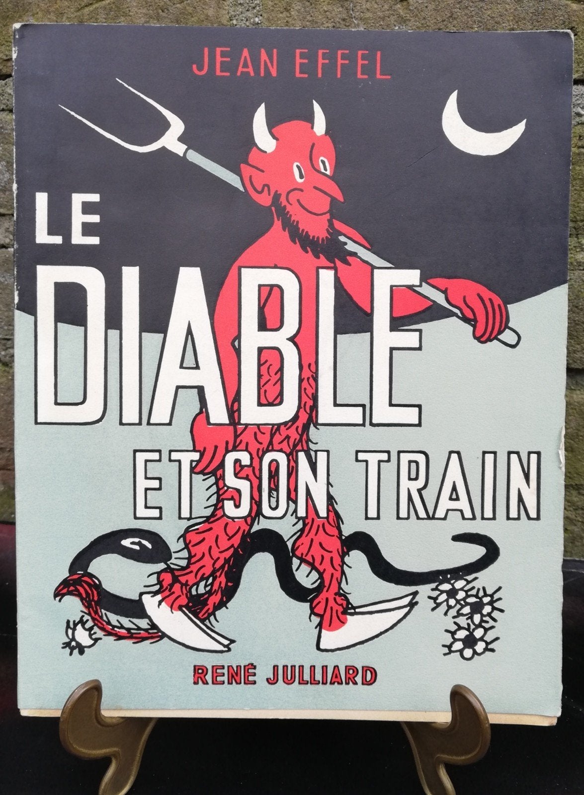 Jean Effel/Rene Julliard. Le Diable et son train. 1951, Boeken, Europa, Jean Effel., Ophalen, Gelezen