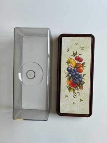 Vintage cake/koek bewaardoos EMSA, Huis en Inrichting, Keuken | Keukenbenodigdheden, Zo goed als nieuw, Voorraadpot, Overige merken