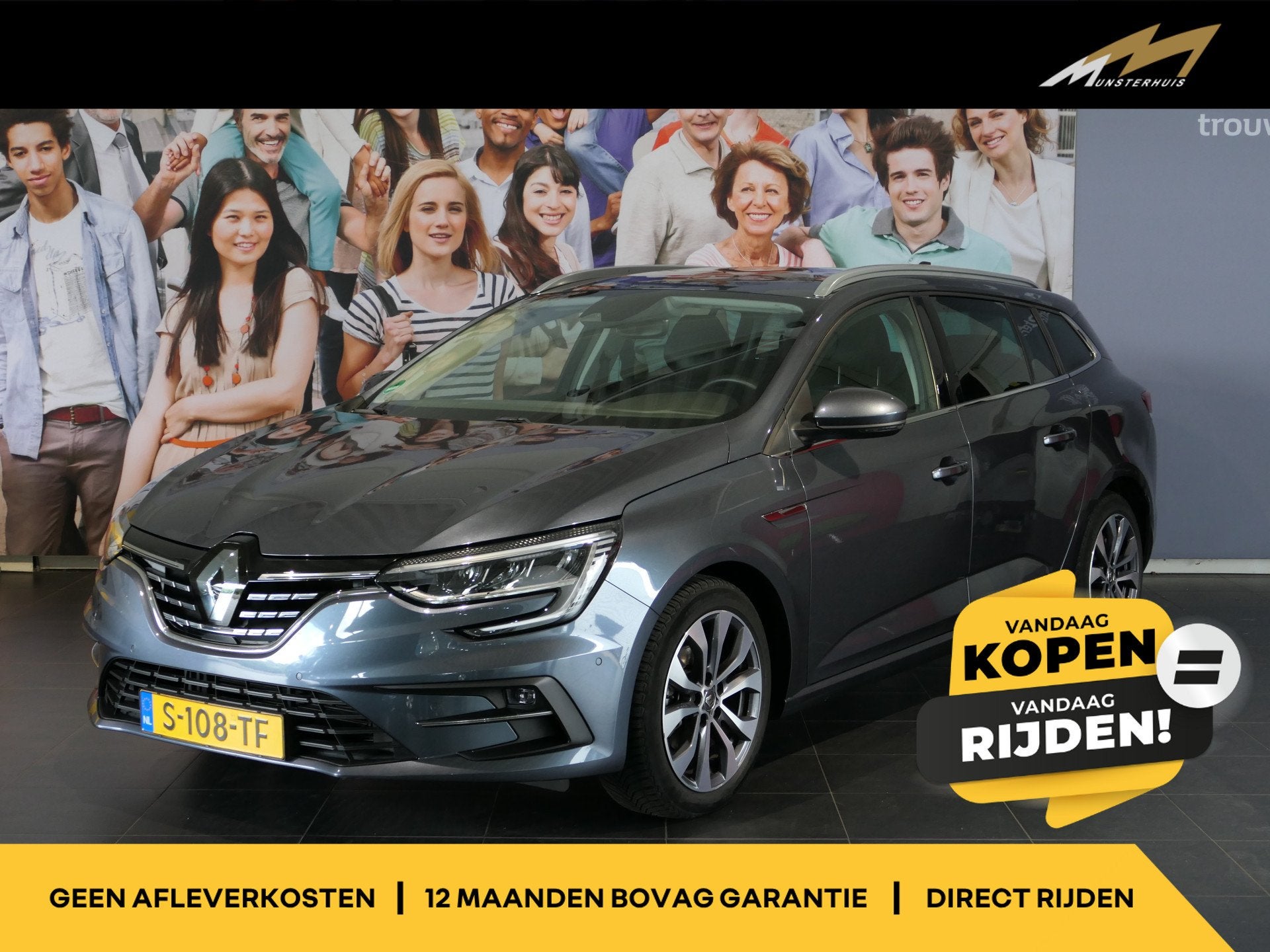 Renault Mégane Estate 1.3 TCe 140 Techno *Vraag naar beschi, Voorwielaandrijving, Dealer onderhouden, Gebruikt, 4 cilinders