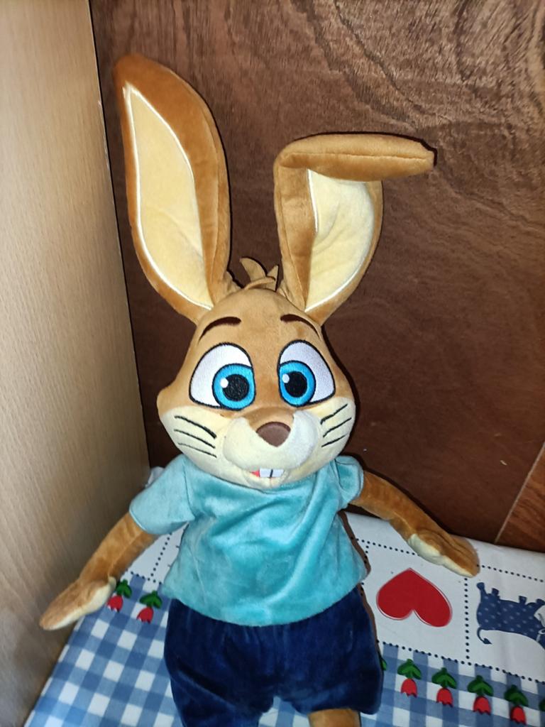 Koos Konijn knuffel nieuwe versie 50 cm groot, Ophalen of Verzenden, Zo goed als nieuw, Konijn