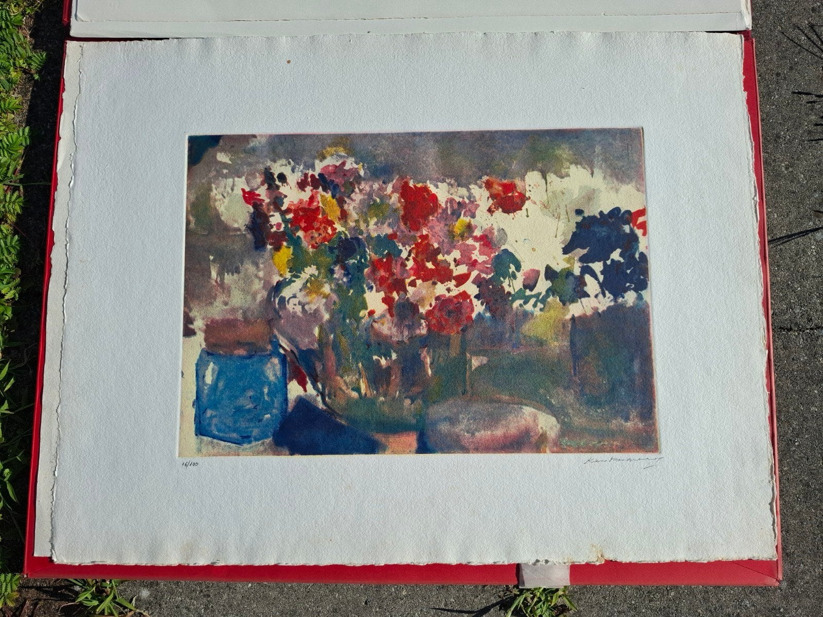Originele Kees Verwey 2 etsen in grote map, Antiek en Kunst, Gesigneerd, Ophalen, Ets