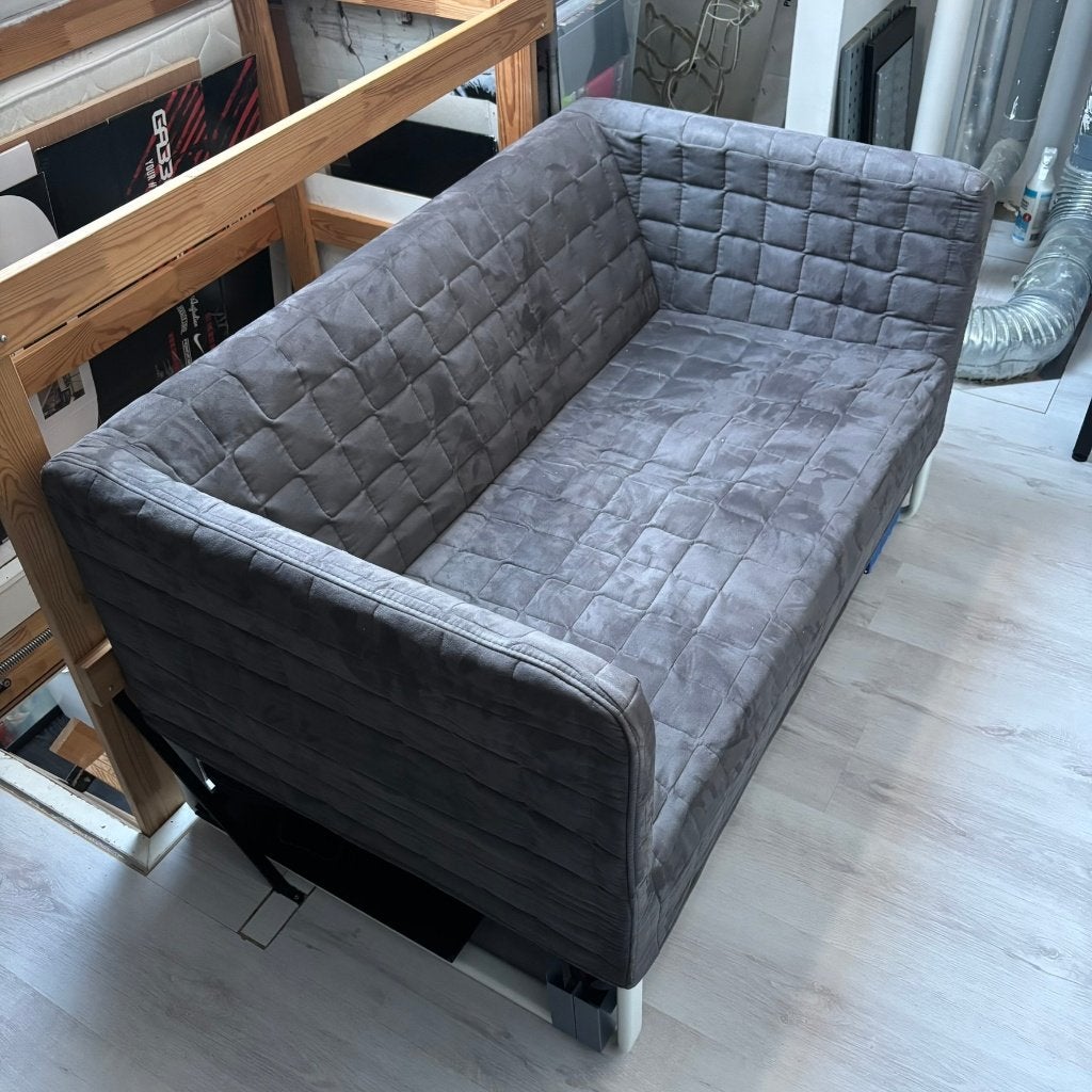 Ikea Knopparp 2-zitsbank, grijs, Huis en Inrichting, Ophalen, Modern, Comfortabel, Gebruikt, 150 tot 200 cm