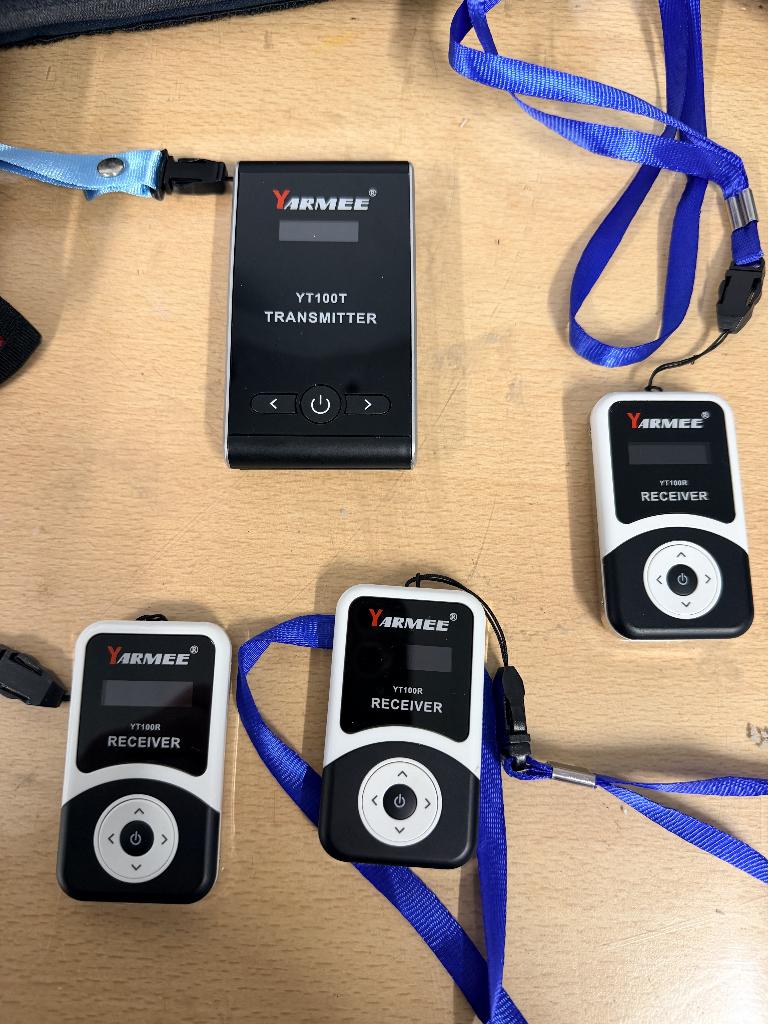 Tour communicatieset voor rondleidingen compleet 10 stuks, Ophalen of Verzenden, Nieuw, Zender en Ontvanger