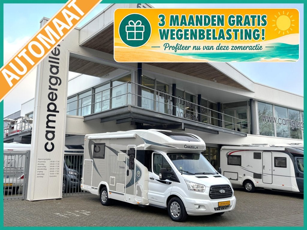 Chausson Titanium 628 AUTOMAAT QUEENSBED CAMERA ZONNEPANEEL, Automaat, Ringverwarming, 6 tot 7 meter, Diesel