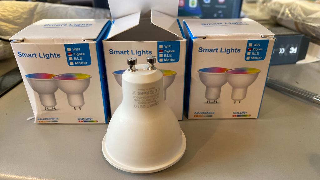 GU10 dimbare wit/kleur verlichting., Ophalen of Verzenden, Nieuw, Kunststof