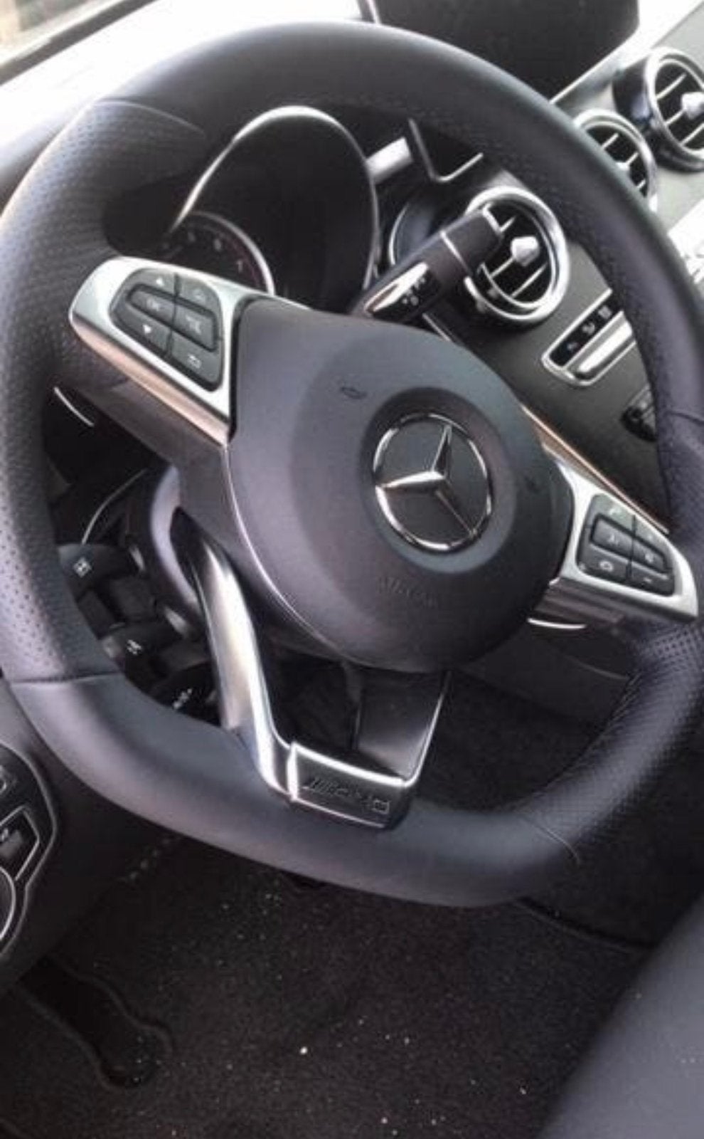 embleem amg stuur logo C-klasse CLA GLC GLE E-KLASSE ML GLA, Ophalen of Verzenden, Nieuw, Mercedes-Benz