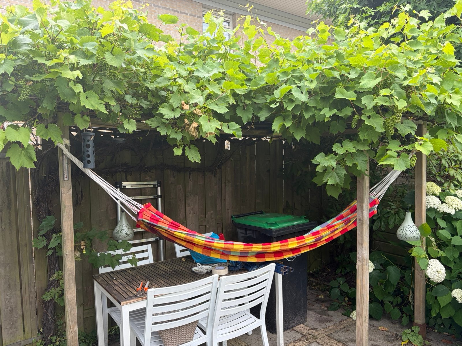 Kleurrijke hangmat voor binnen en buiten, Ophalen of Verzenden, Gebruikt, Eenpersoons, Binnen