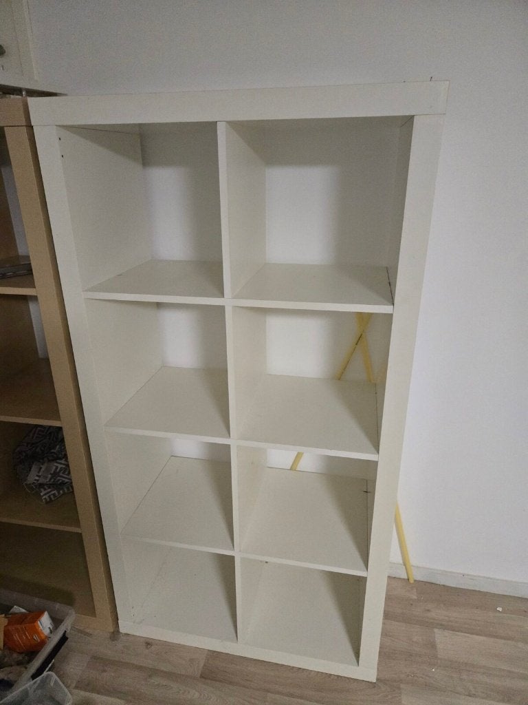 IKEA Kallax kast wit 4x2 - 8 vakken / white shelving unit, Ophalen, Met plank(en), Gebruikt, 100 tot 150 cm