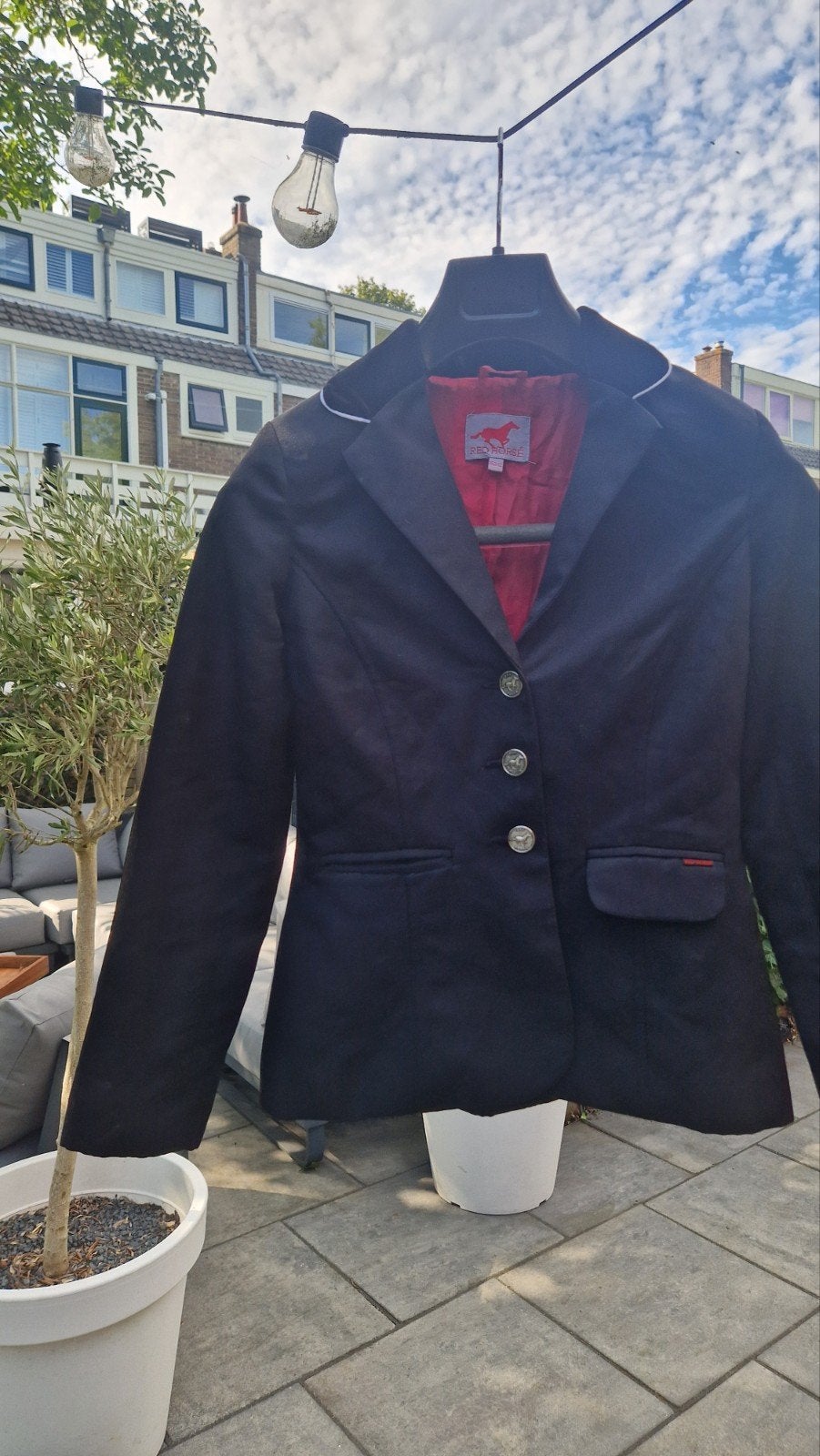 ruiterjasje/wedstrijdjasje mt 152 harrys horse, Dieren en Toebehoren, Paardrijkleding, Ophalen, Gebruikt, Kinderen, Dressuur