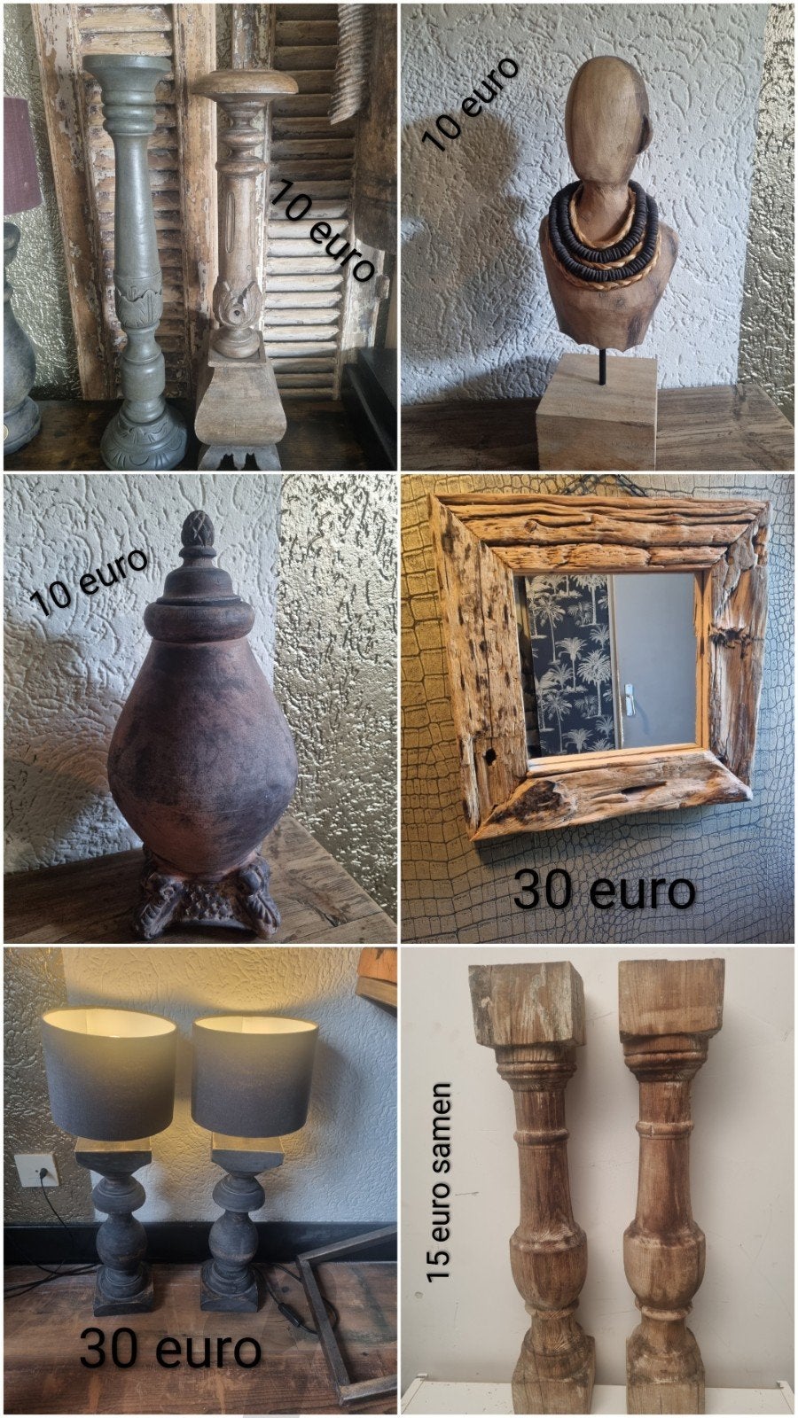 Te koop partij woonaccesoires, Ophalen