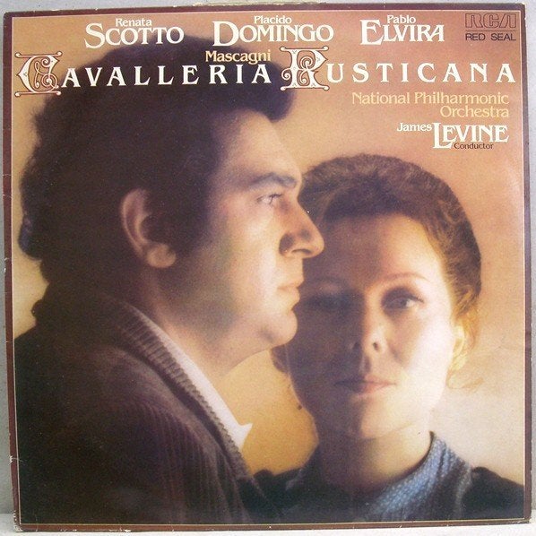 LP - Cavalleria Rusticana, Scotto, Domingo, Elvira, Inclusief binnenhoes, Overige typen, Ophalen of Verzenden, Zo goed als nieuw