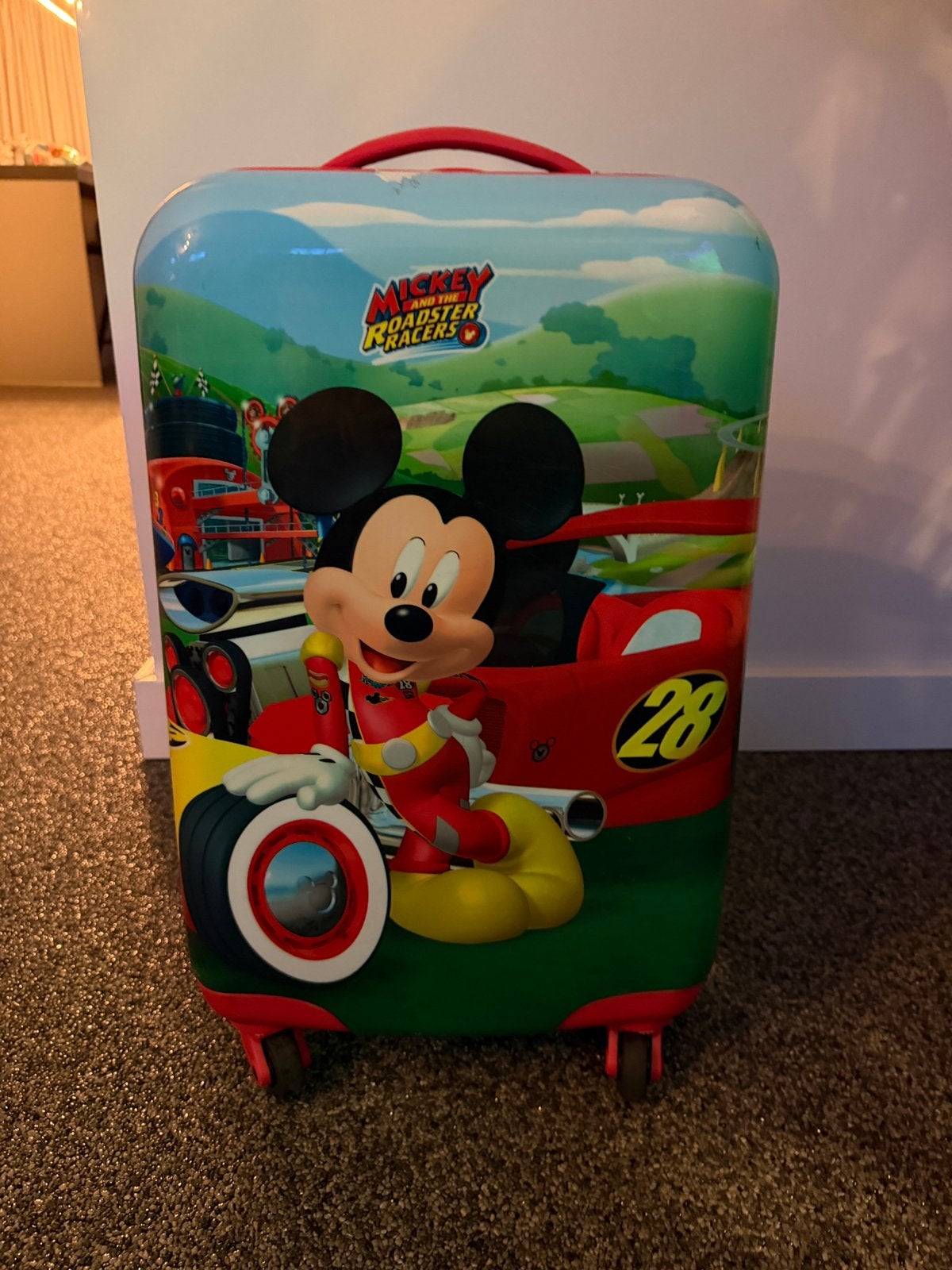 Leuke Mickey Mouse Handbagage Koffer, 50 tot 60 cm, Hard kunststof, Ophalen of Verzenden, Zo goed als nieuw