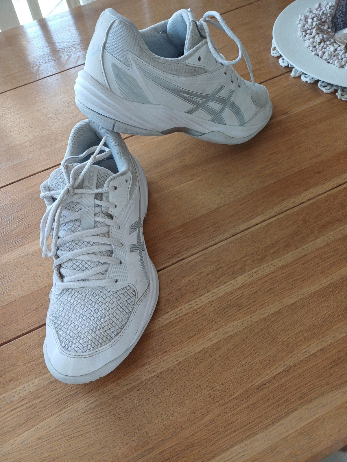 Prachtige witte  Asics , maat 41 .5, Ophalen of Verzenden, Zo goed als nieuw
