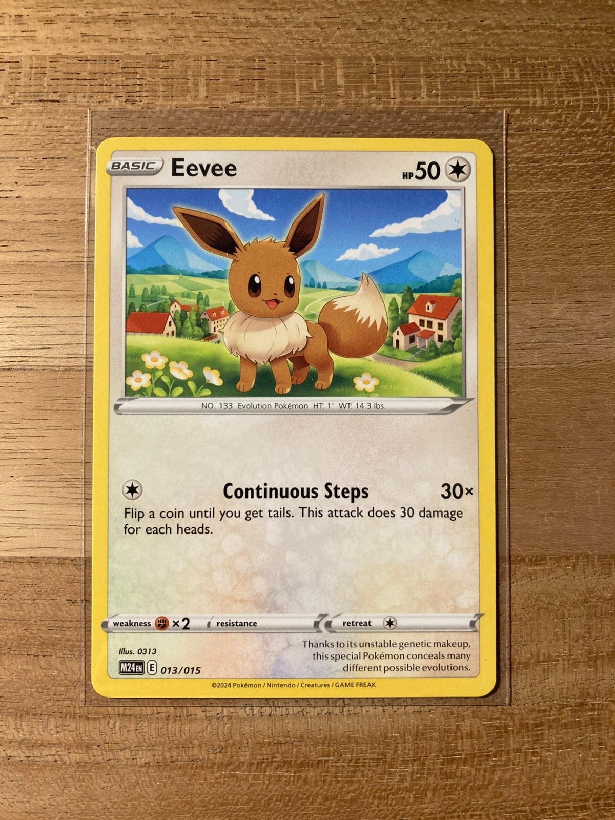 McDonald’s 2025 PokemonKaart Eevee 13/15 - Dragon Discovery, Hobby en Vrije tijd, Ophalen of Verzenden, Zo goed als nieuw, Losse kaart