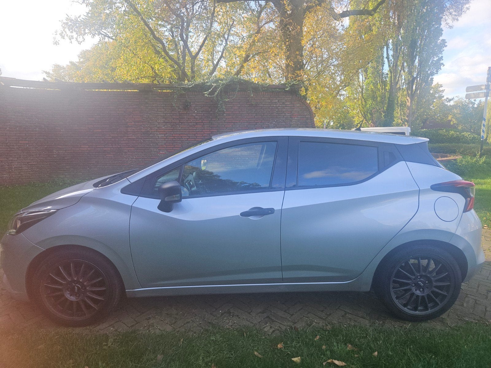te koop nissan micra., Auto's, Elektrische ramen, Euro 5, Stof, Zwart