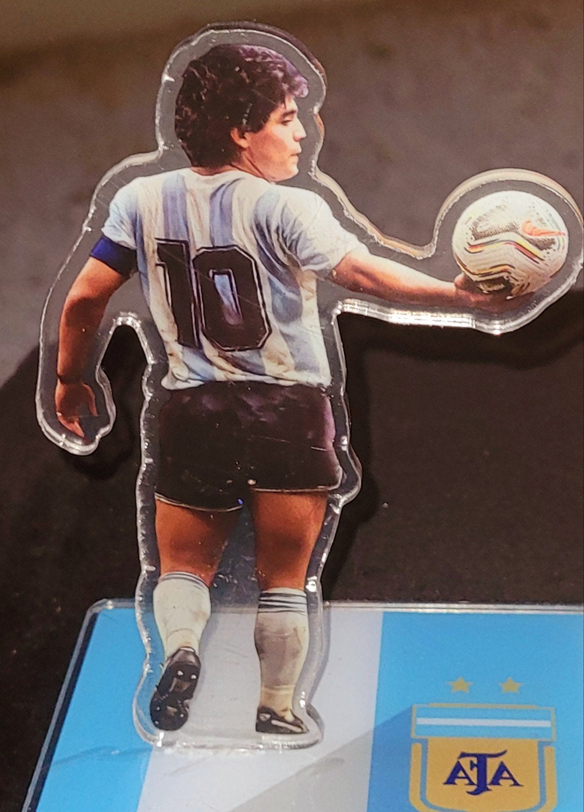 Maradona & Lionel Messi 10 Argentinië acrylaat display AFA, Verzenden, Nieuw, Buitenlandse clubs, Overige typen
