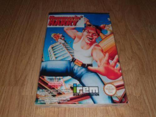 Hammerin' Harry NES box, Spelcomputers en Games, Avontuur en Actie, Verzenden, 1 speler, Zo goed als nieuw