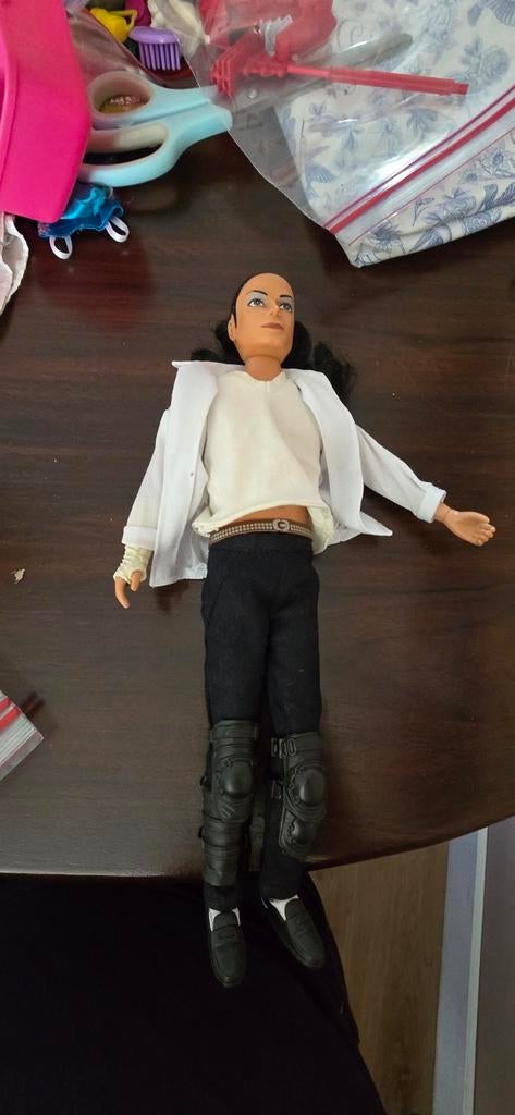 Michael Jackson pop met extra kleding en cassette, Ophalen of Verzenden, Gebruikt, Overige typen