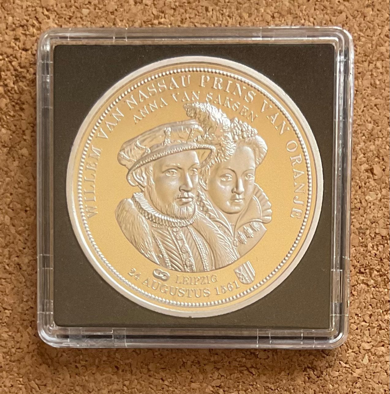 Penning - Willem Van Oranje en Anna Van Saksen 1561., Ophalen of Verzenden, Overige materialen, Nederland