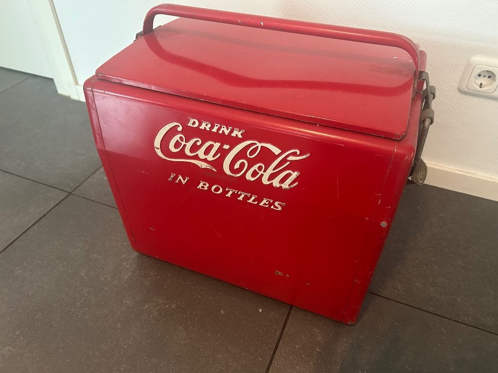 vintage Coca Cola Koelbox (begin jaren 50), Ophalen of Verzenden, Gebruikt, Gebruiksvoorwerp