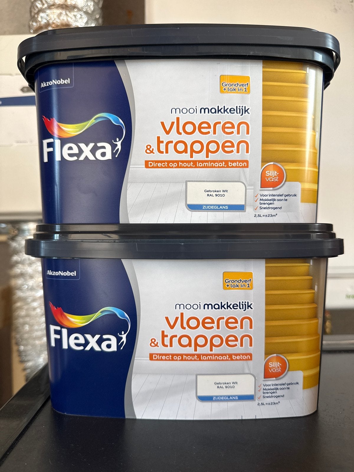 FLEXA GROND + LAK IN 1, Ophalen, Nieuw, Wit, Lak