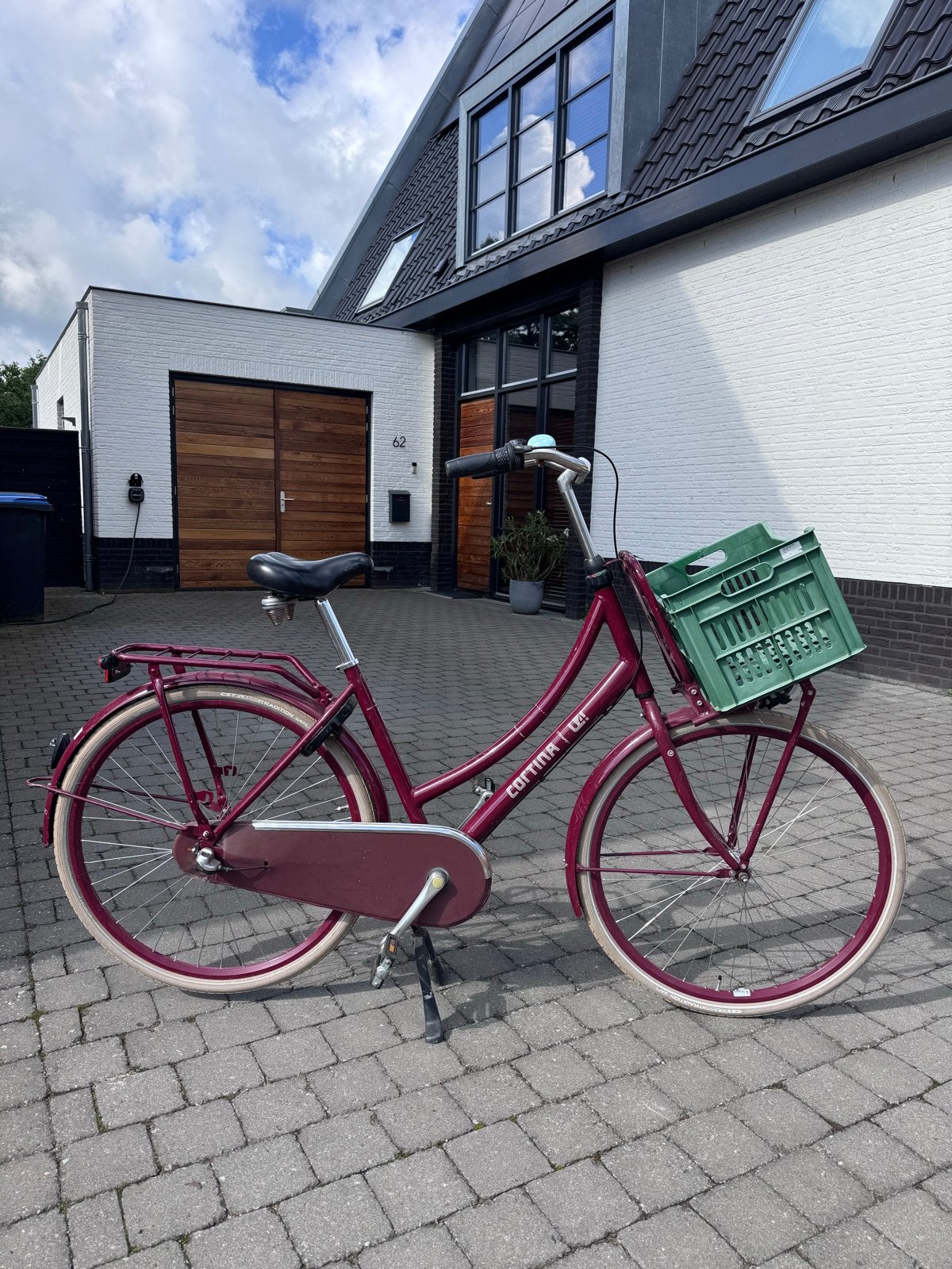 Cortina U4 Transportfiets - 3 versnellingen, frame 56, Terugtraprem, Versnellingen, Ophalen, Overige merken