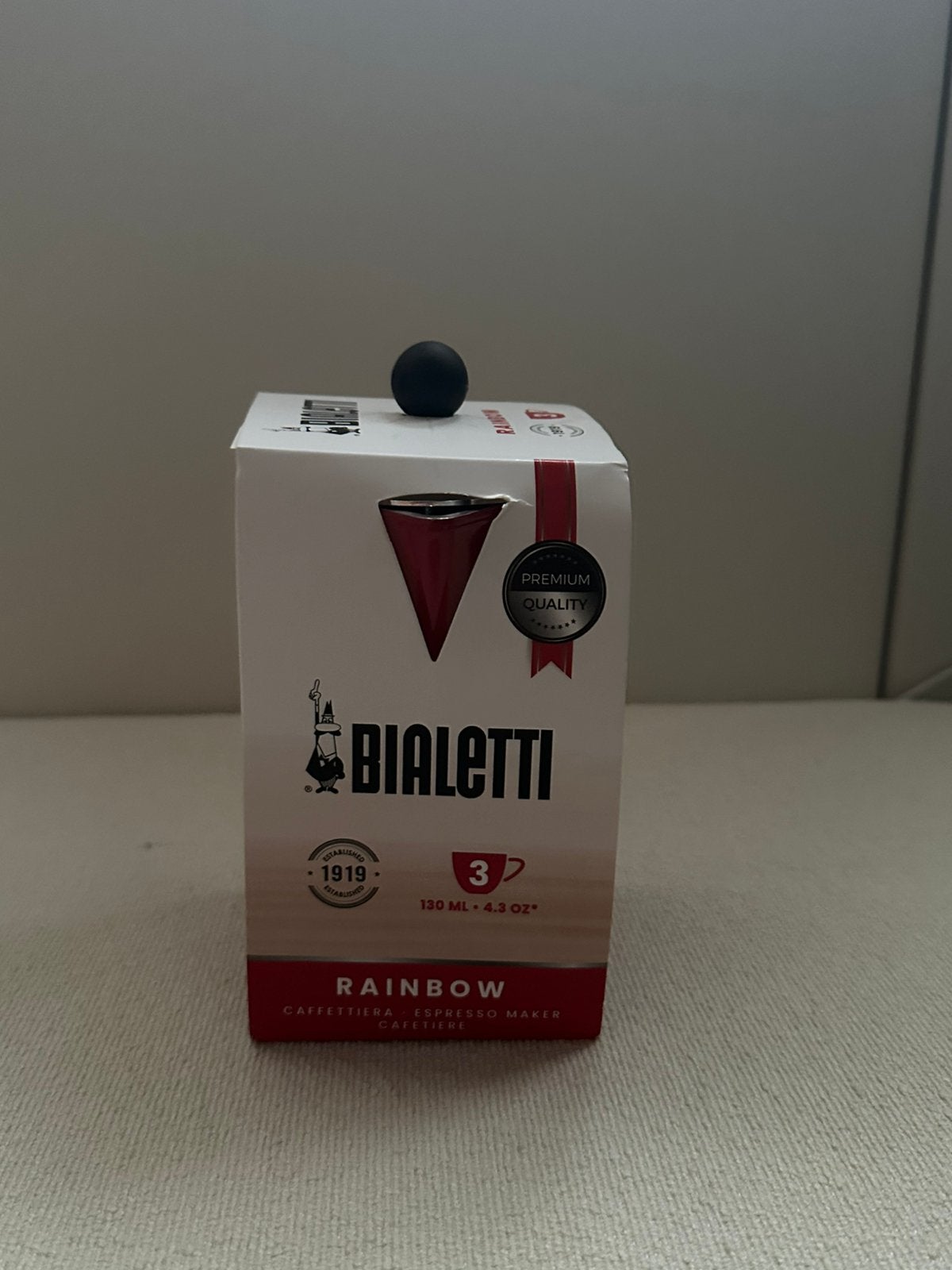 Nieuw! Bialetti Rainbow Moka Express Rood 3 Kopjes (130 ml), Ophalen of Verzenden, Nieuw