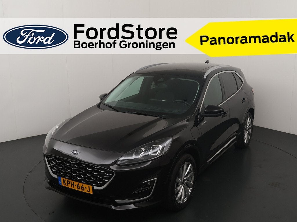 Ford Kuga 2.5 PHEV 225 pk Vignale | Trekhaak | Pano | Winter, 12 maanden, Gebruikt, 4 cilinders, Zwart