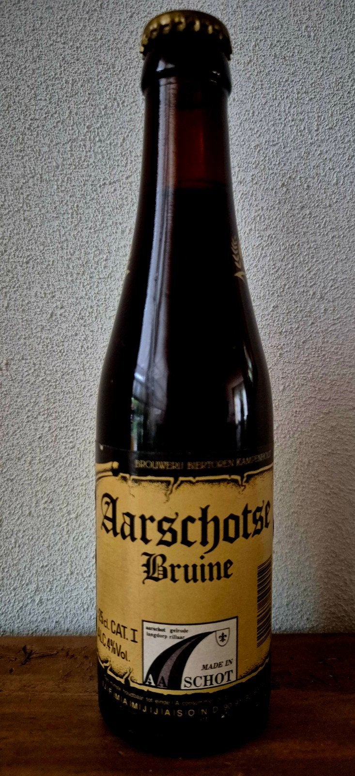 Fles 1990 bier Aarschotse Bruine Biertoren Kampenhout., Verzamelen, Ophalen of Verzenden, Zo goed als nieuw, Flesje(s), Overige merken