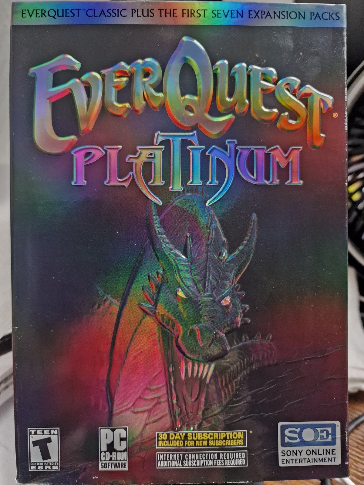 EverQuest Platinum PC CD-ROM - Klassieke MMORPG Collectie, Online, Gebruikt, Ophalen of Verzenden, Role Playing Game (Rpg)