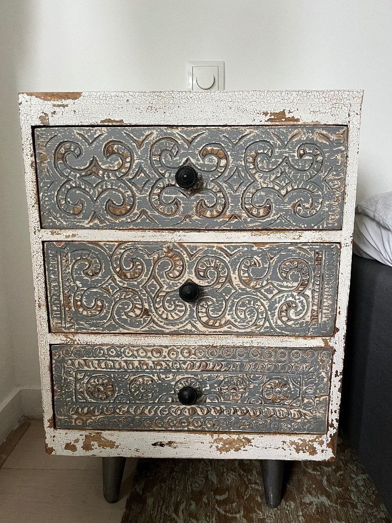 Nachtkastje, Huis en Inrichting, Ophalen, Gebruikt, 45 tot 65 cm, 70 cm of meer