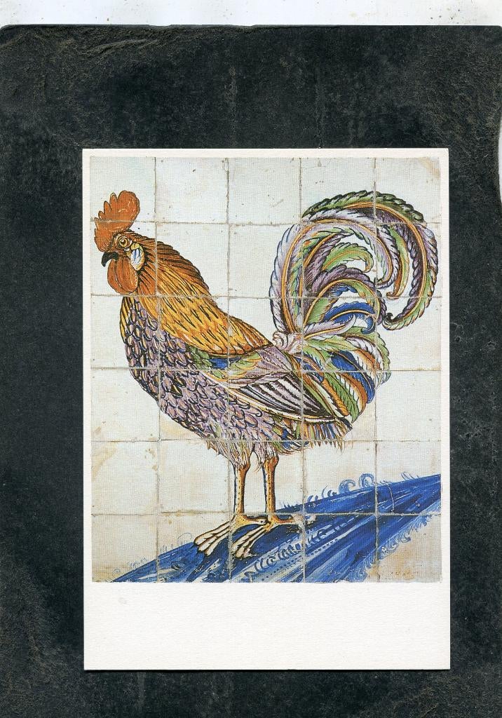 Ansicht Tegeltableau met haan, Verzenden, 1980 tot heden, Ongelopen