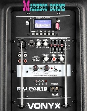 Actieve speaker, Mobiele luidspreker + GRATIS statief PA915, Audio, Tv en Foto, Luidsprekers, Vonyx, Inclusief kabels, Overige typen