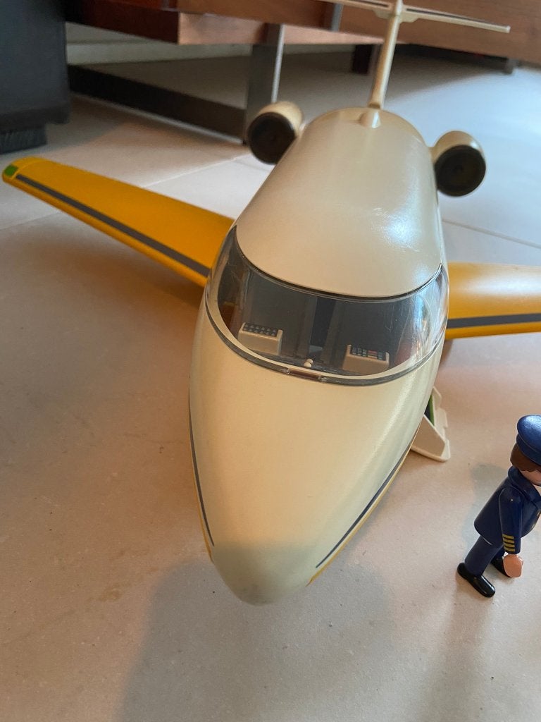 Playmobil 3185 – Playmobil passagiersvliegtuig, Gebruikt, Complete set, Overige typen, Ophalen of Verzenden