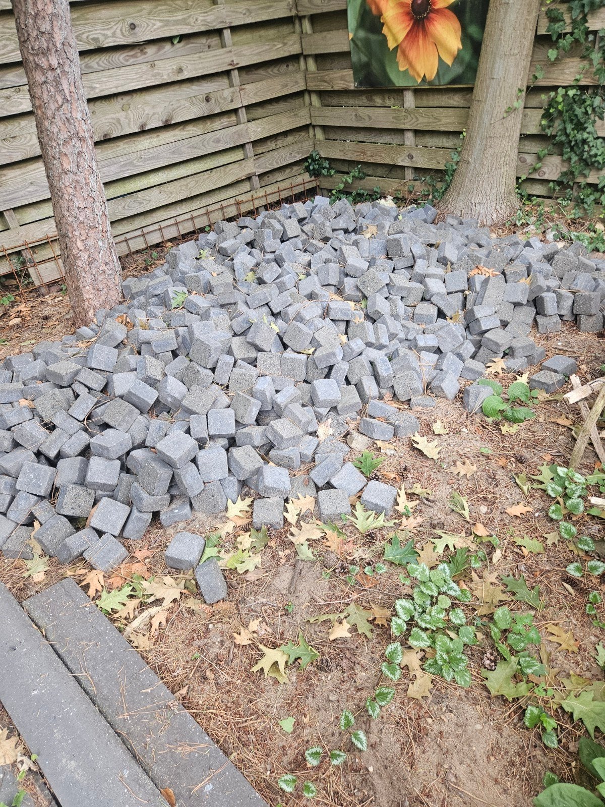 cobbelstones bestrating gratis!, Tuin en Terras, Grind, Keien en Split, Ophalen, Gebruikt