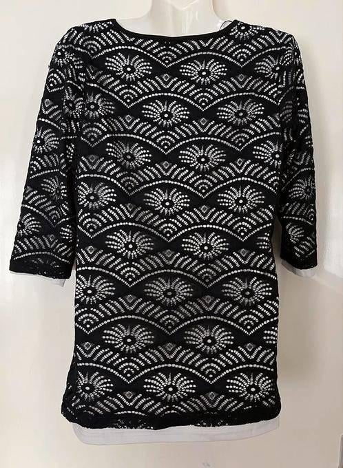RM kanten top maat M, Kleding | Dames, Maat 38/40 (M), Zwart, Ophalen of Verzenden, Zo goed als nieuw