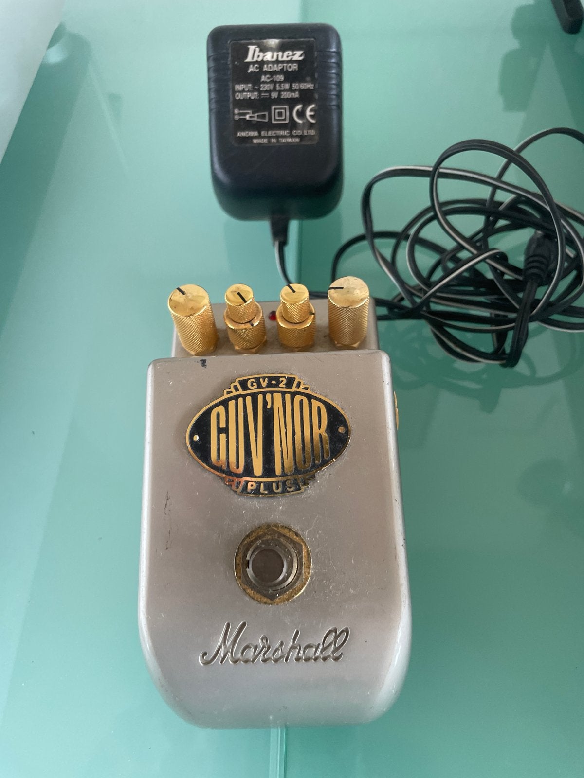 Marshall GV-2 Guv'nor Plus Distortion Pedaal, Ophalen of Verzenden, Gebruikt, Distortion, Overdrive of Fuzz