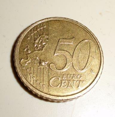 Munt 50 cent belgie misslag, Ophalen of Verzenden, België, 50 cent, Losse munt