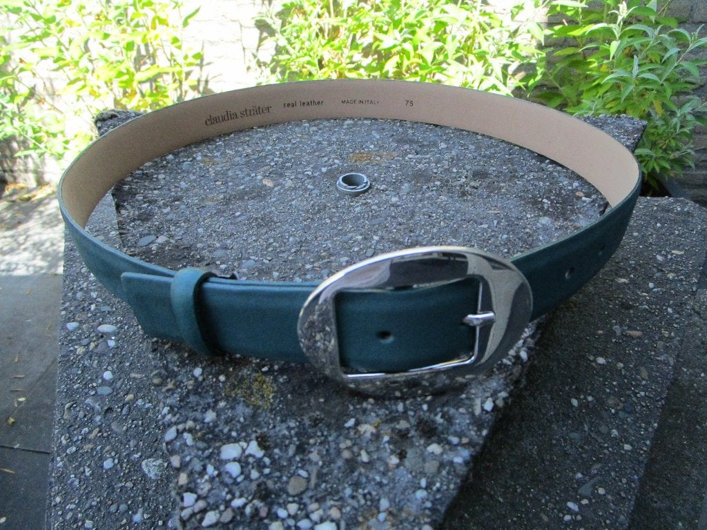 NIEUWE groene DAMES TAILLERIEM van CLAUDIA STRÄTER 75 cm., Kleding | Dames, Riemen en Ceinturen, Overige kleuren, 3 tot 5 cm, Minder dan 80 cm