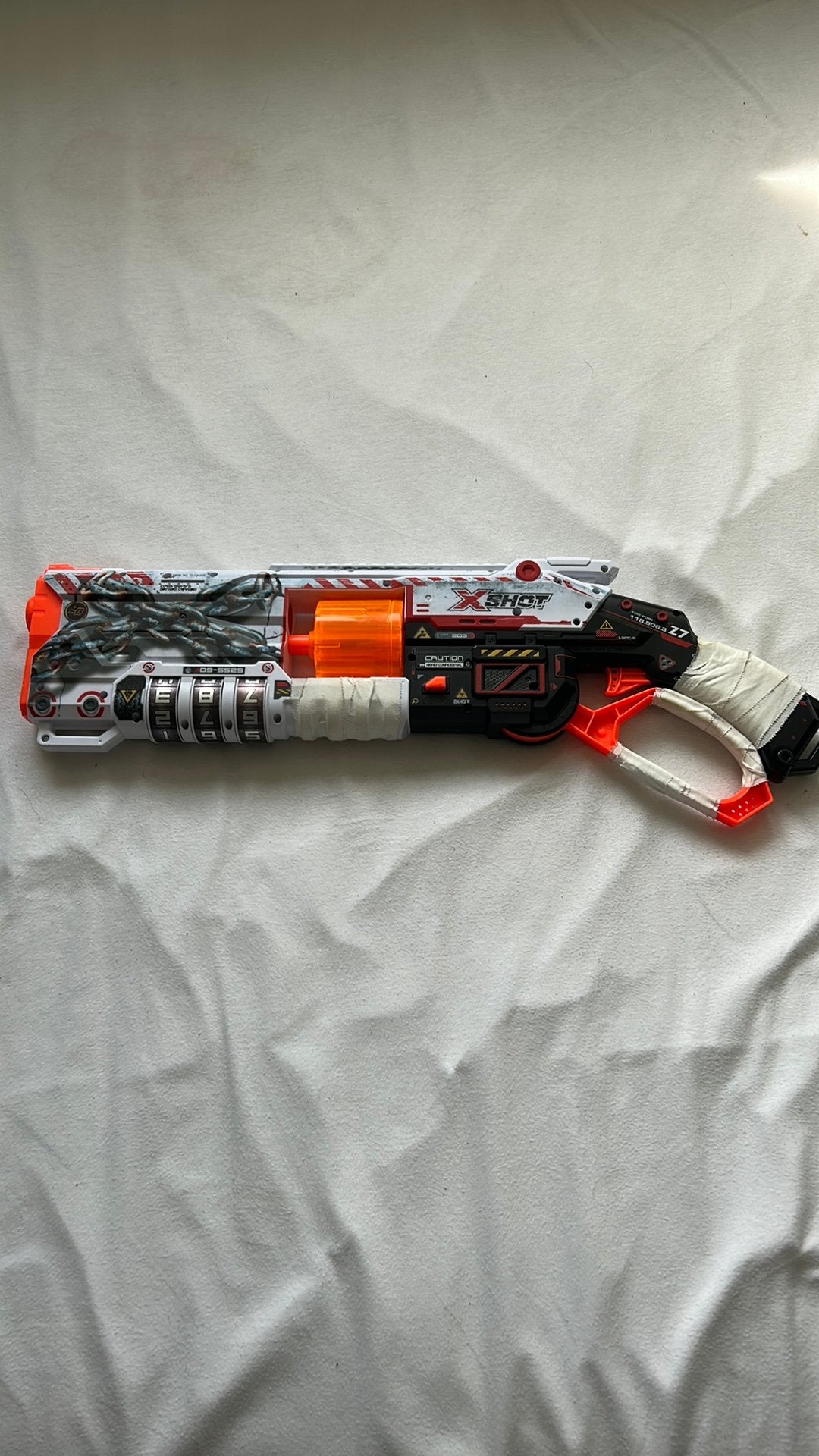 X shot lock blaster, Ophalen, Gebruikt