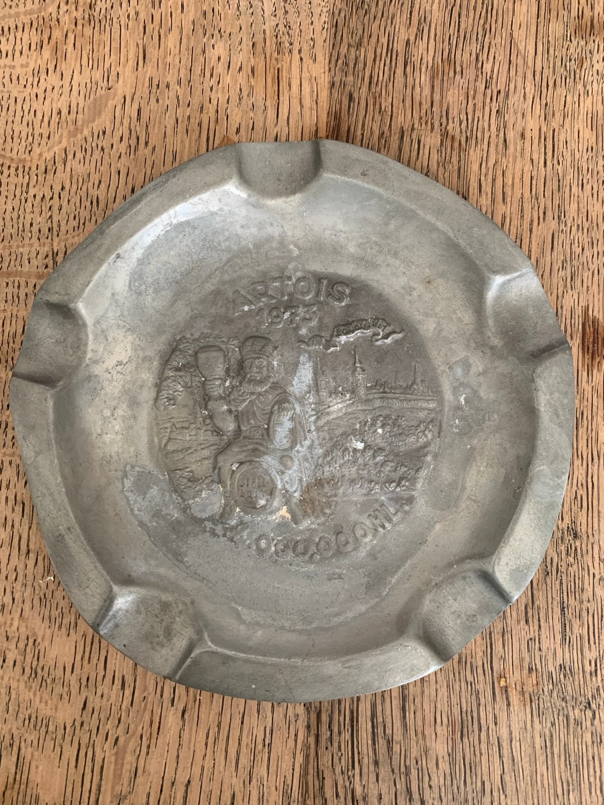 Tinnen asbak Stella Artois 1973 - Collectors item, Ophalen of Verzenden