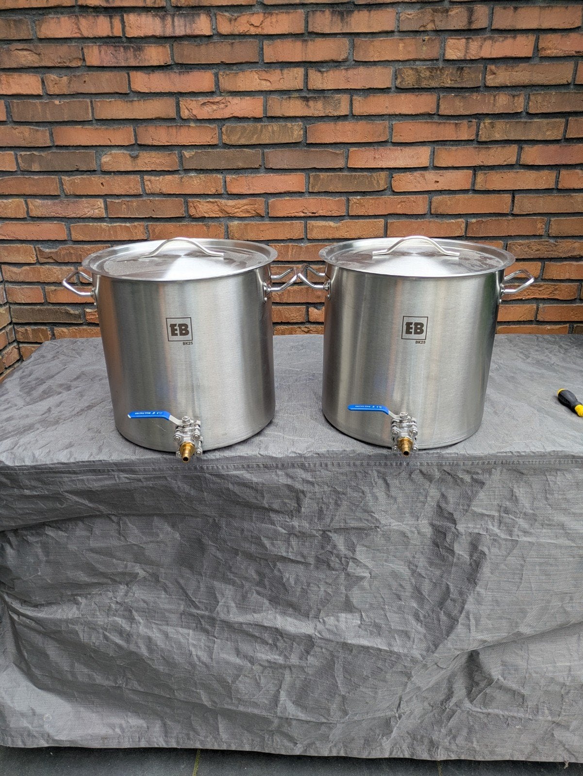 Easybrew Brouwketels 25 liter, Ophalen, Zo goed als nieuw, Rvs, Kookpan