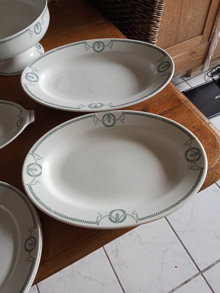 te koop serviesdelen EMPIRE van Petrus Regout, Antiek en Kunst, Ophalen of Verzenden