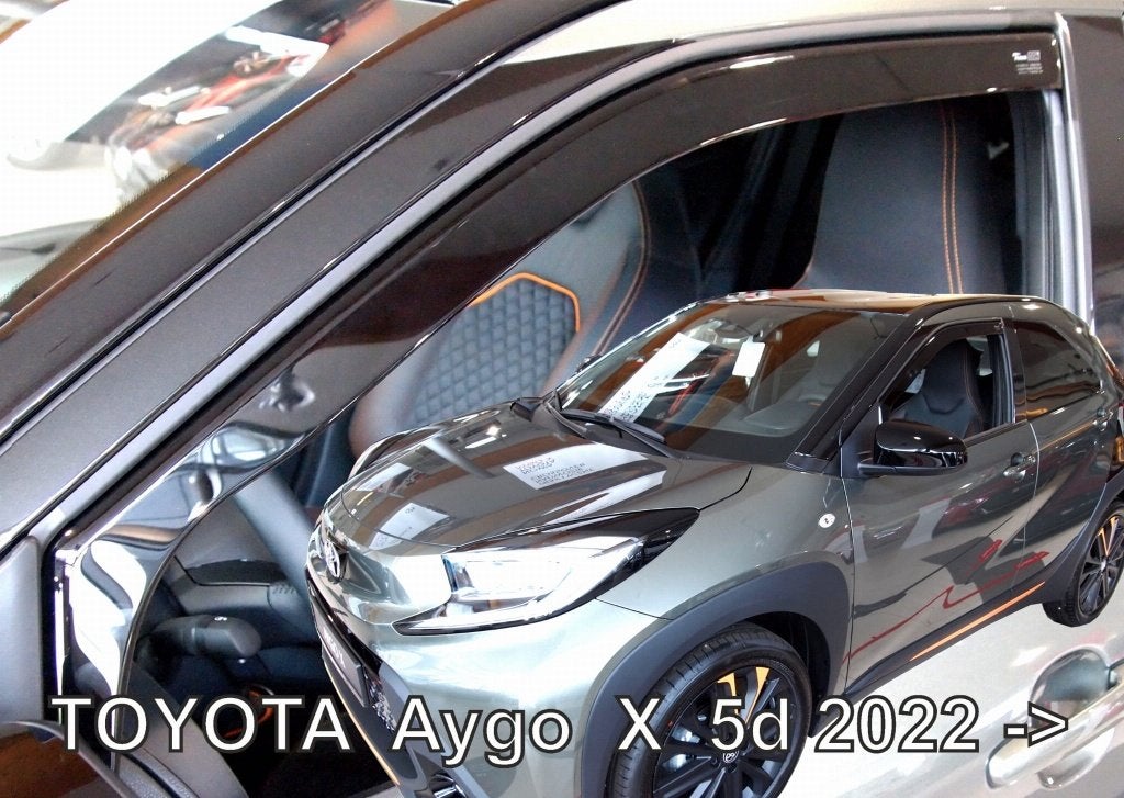 Toyota Aygo X donkere zijwindschermen raamspoilers pasvorm, Ophalen of Verzenden, Nieuw