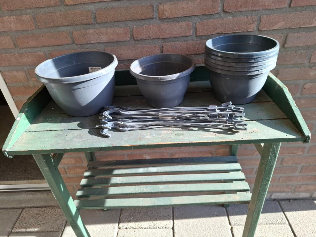 Bloembakken, plantenhangers, etagerés, Tuin en Terras, Ophalen, Rechthoekig, Minder dan 30 cm