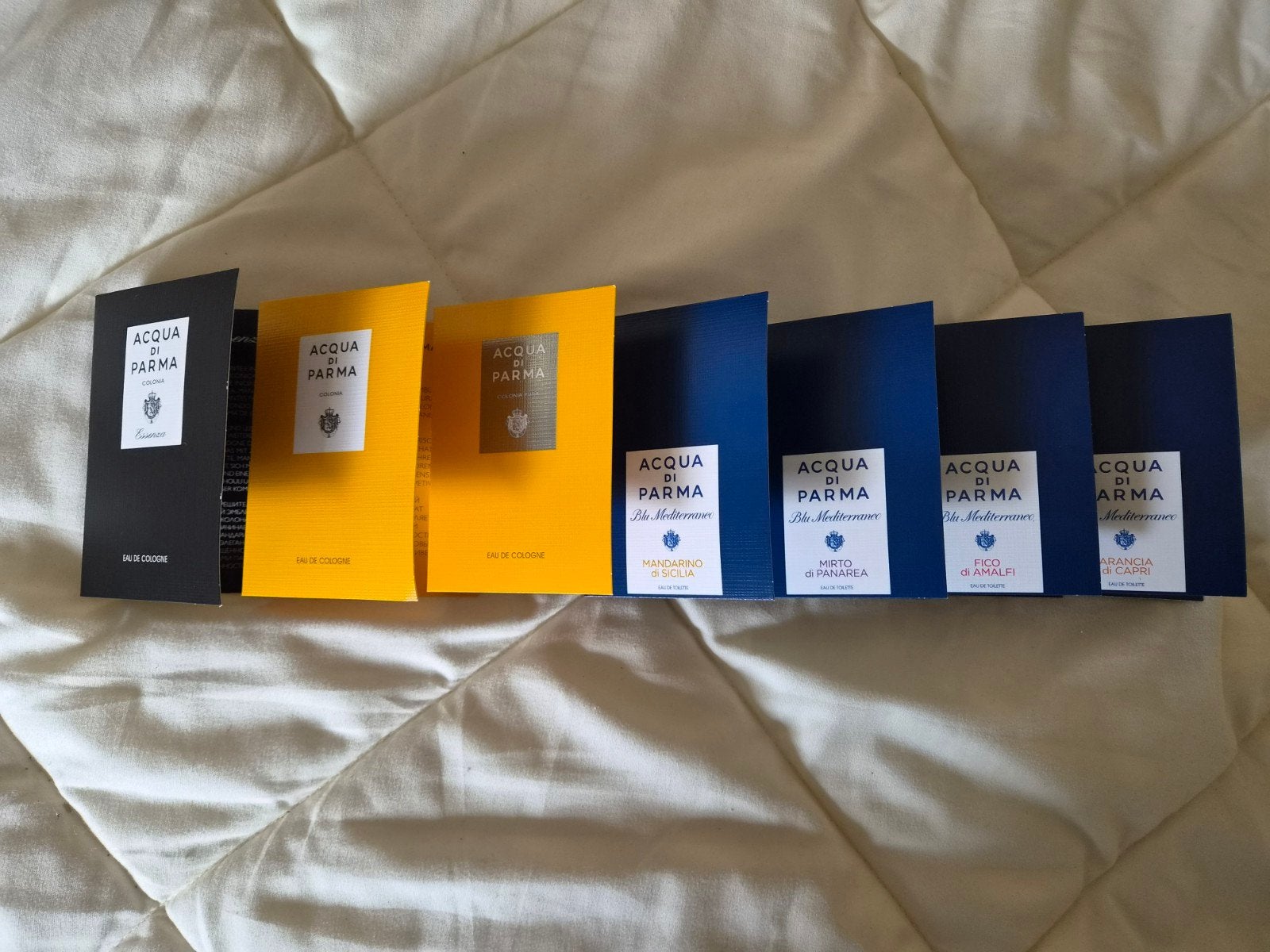Acqua di Parma parfum samples - 7 stuks, Sieraden, Tassen en Uiterlijk, Uiterlijk | Parfum, Verzenden, Nieuw