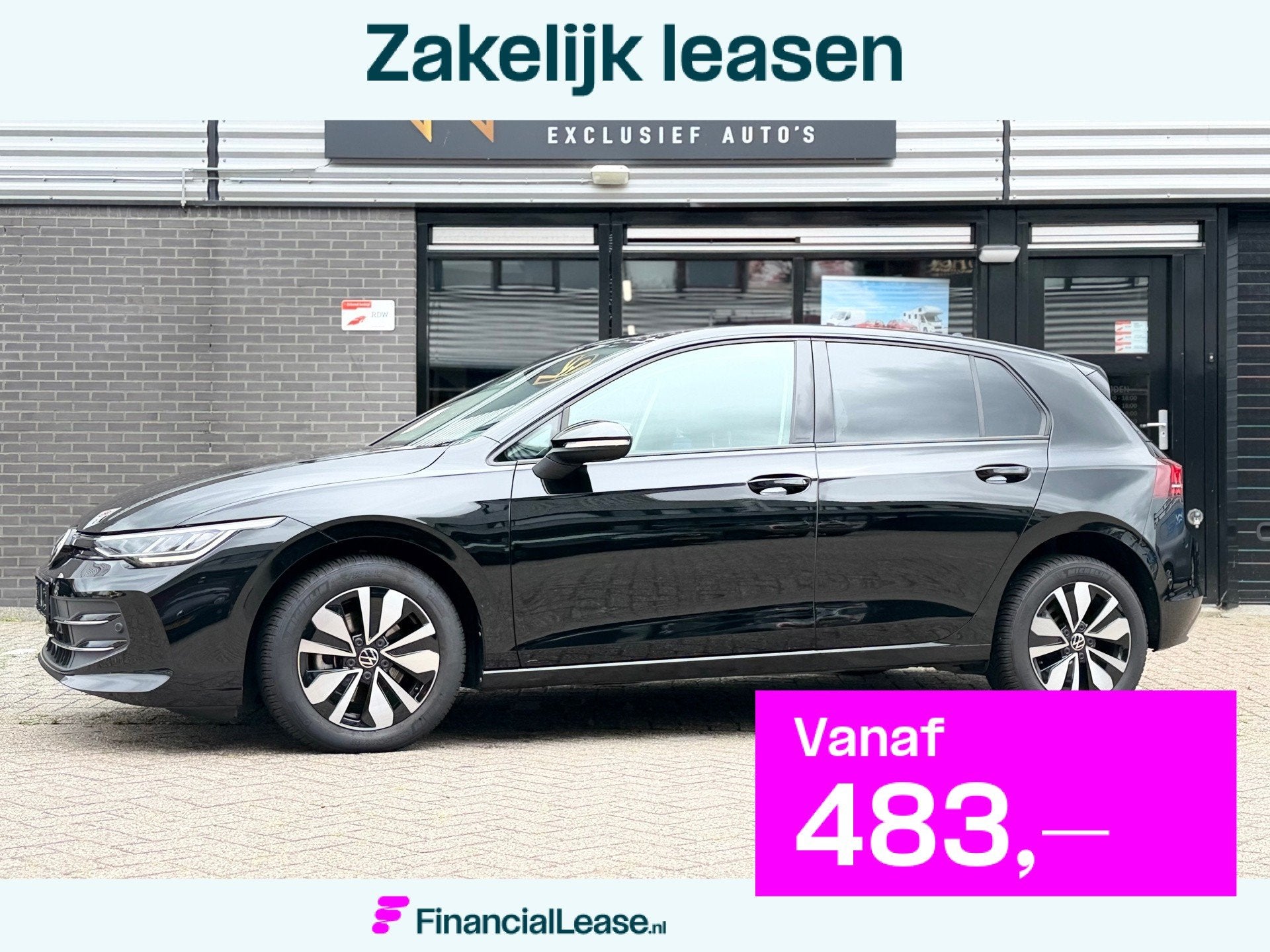 Volkswagen Golf 1.5 eHybrid GOAL,EditionAutomaat,Carplay,Cru, Dealer onderhouden, Stof, 116 pk, Zwart