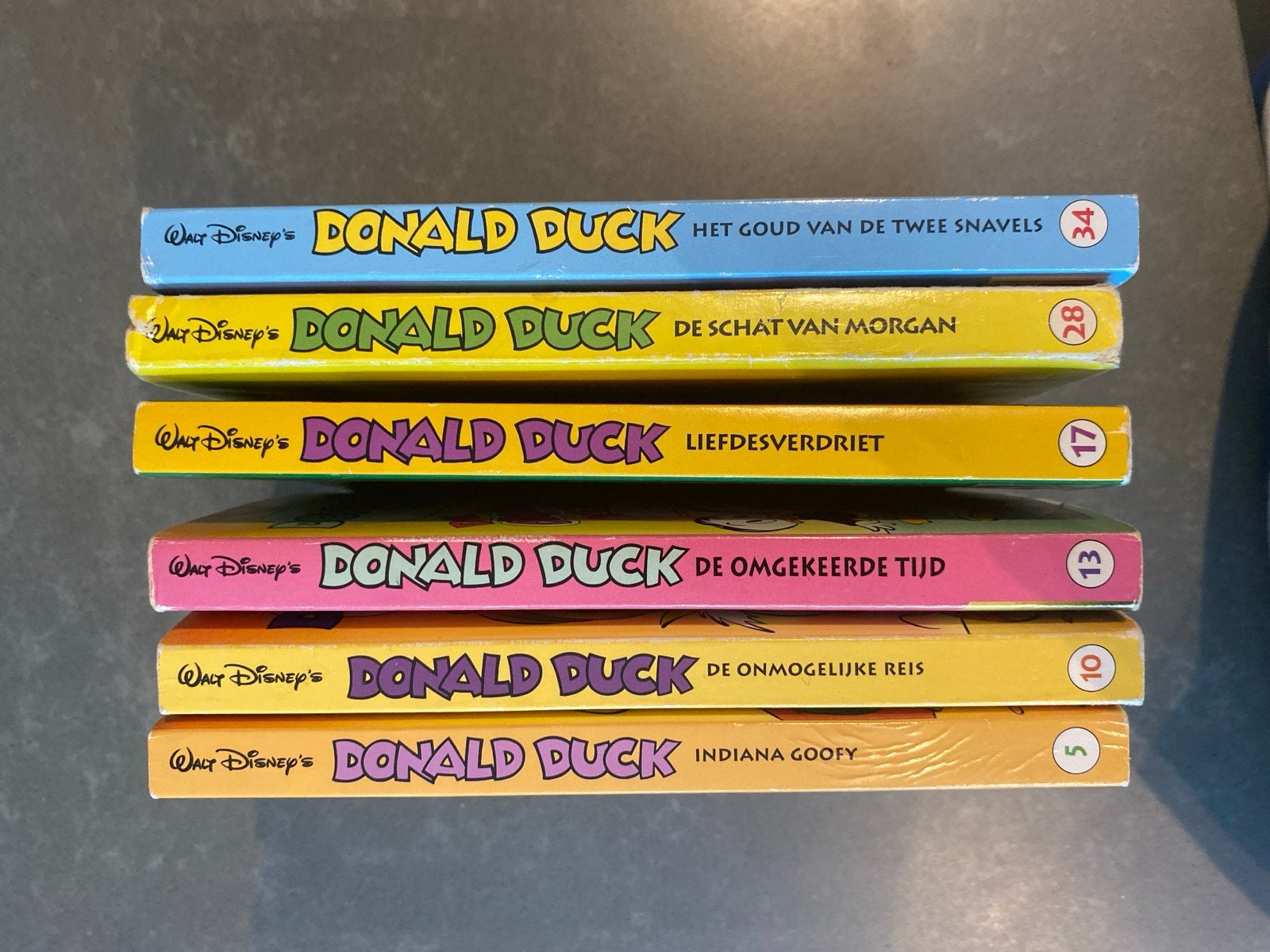 Donald Duck Pockets - Complete set van 6 pockets, Meerdere stripboeken, Ophalen of Verzenden, Gelezen