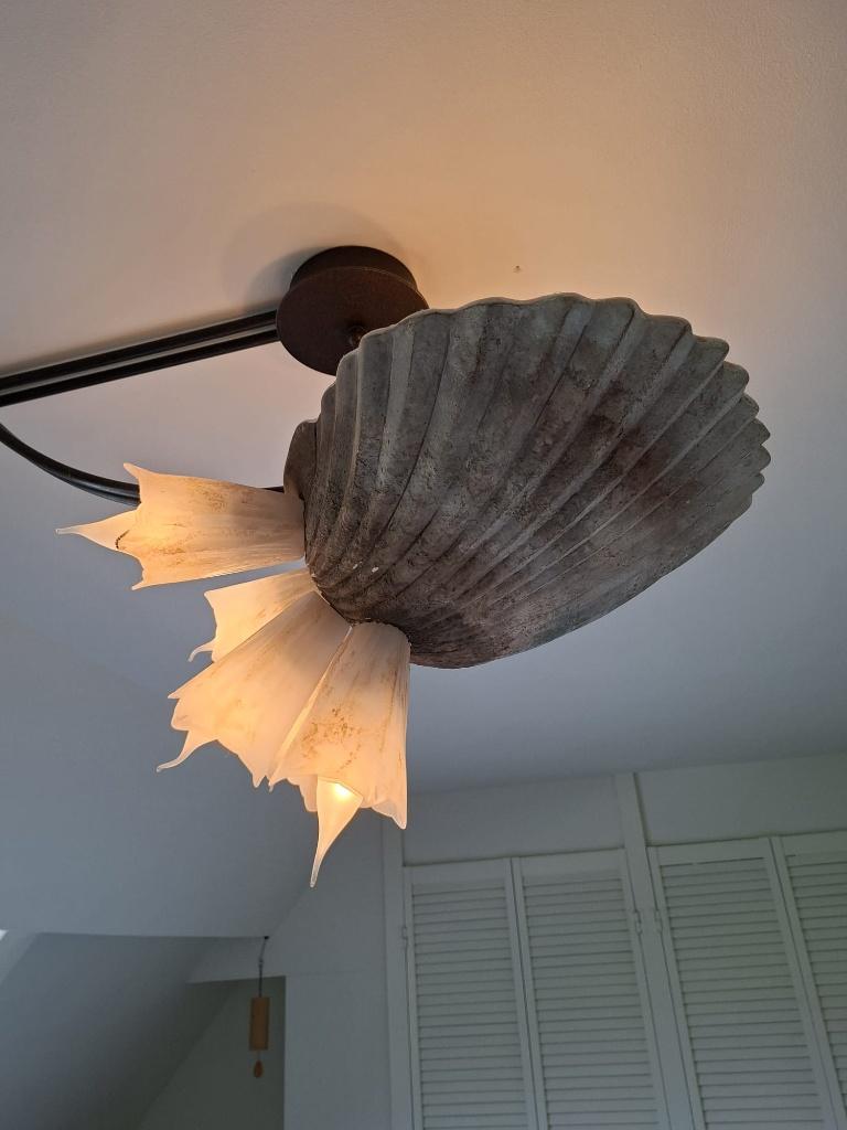 Plafondlamp Terzani, Ophalen, Zo goed als nieuw, Glas, Italiaans design